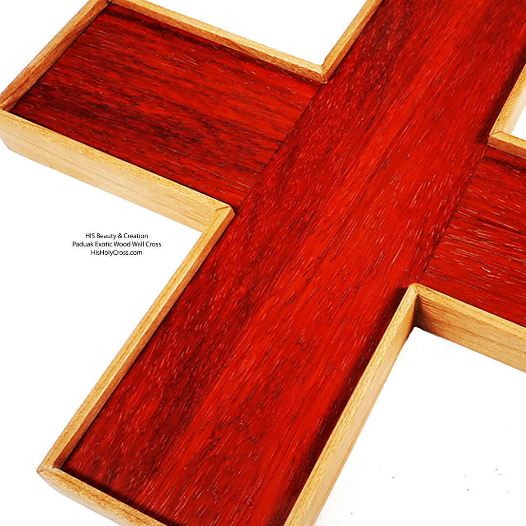 The Broken high quality Cross is an artistic piece crafted with many sizes and shapes of exotic woods.